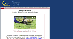Desktop Screenshot of geminigoldenretrievers.com